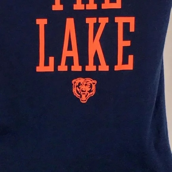 Victoria Secret Pink Chicago Bears Tee Shake The Lake Scoopneck Size XS - Picture 7 of 8